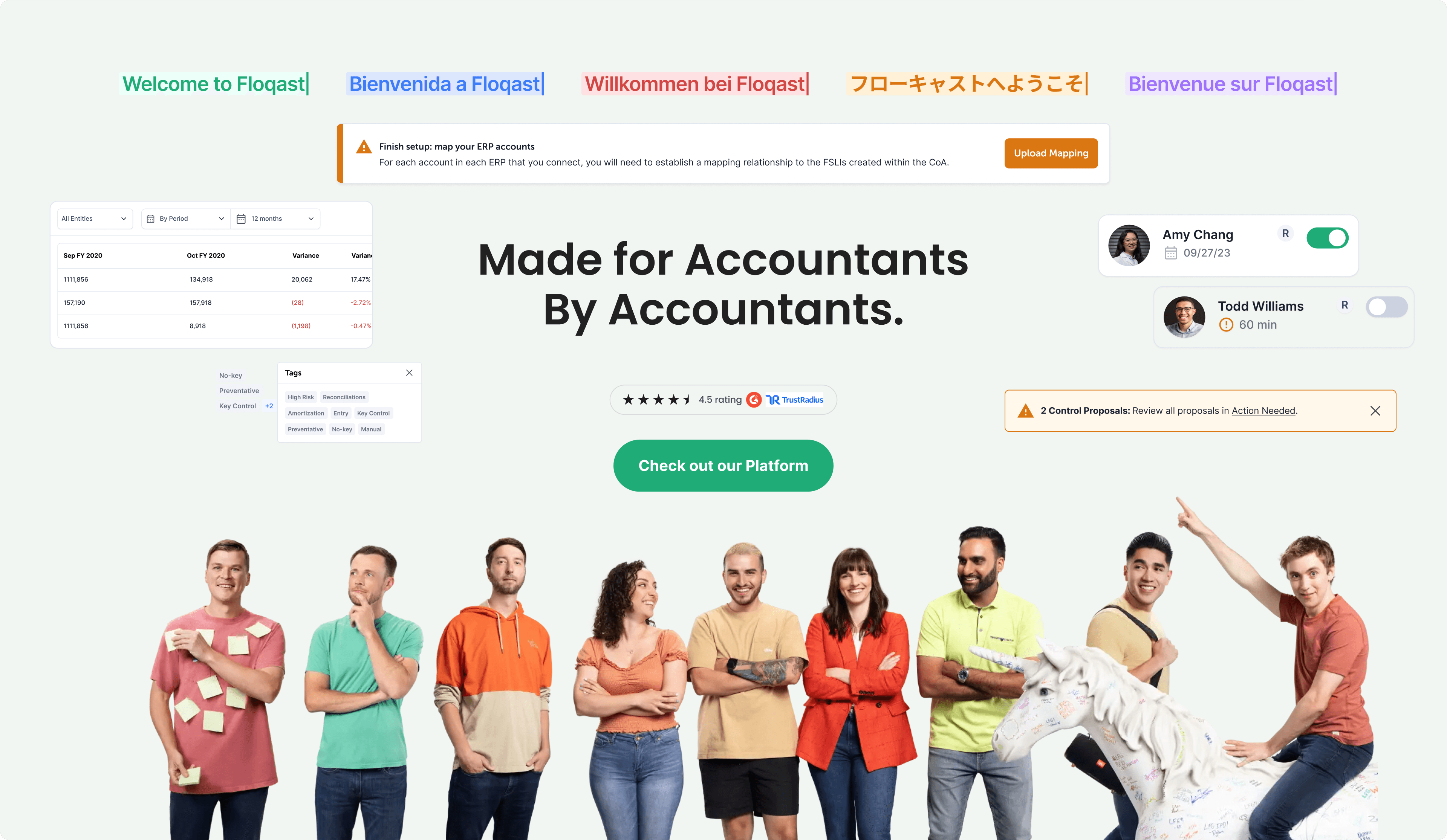 Close-up of two smiling friends with freckles, bright makeup, on a light blue background—joyful, inclusive brand portrait.