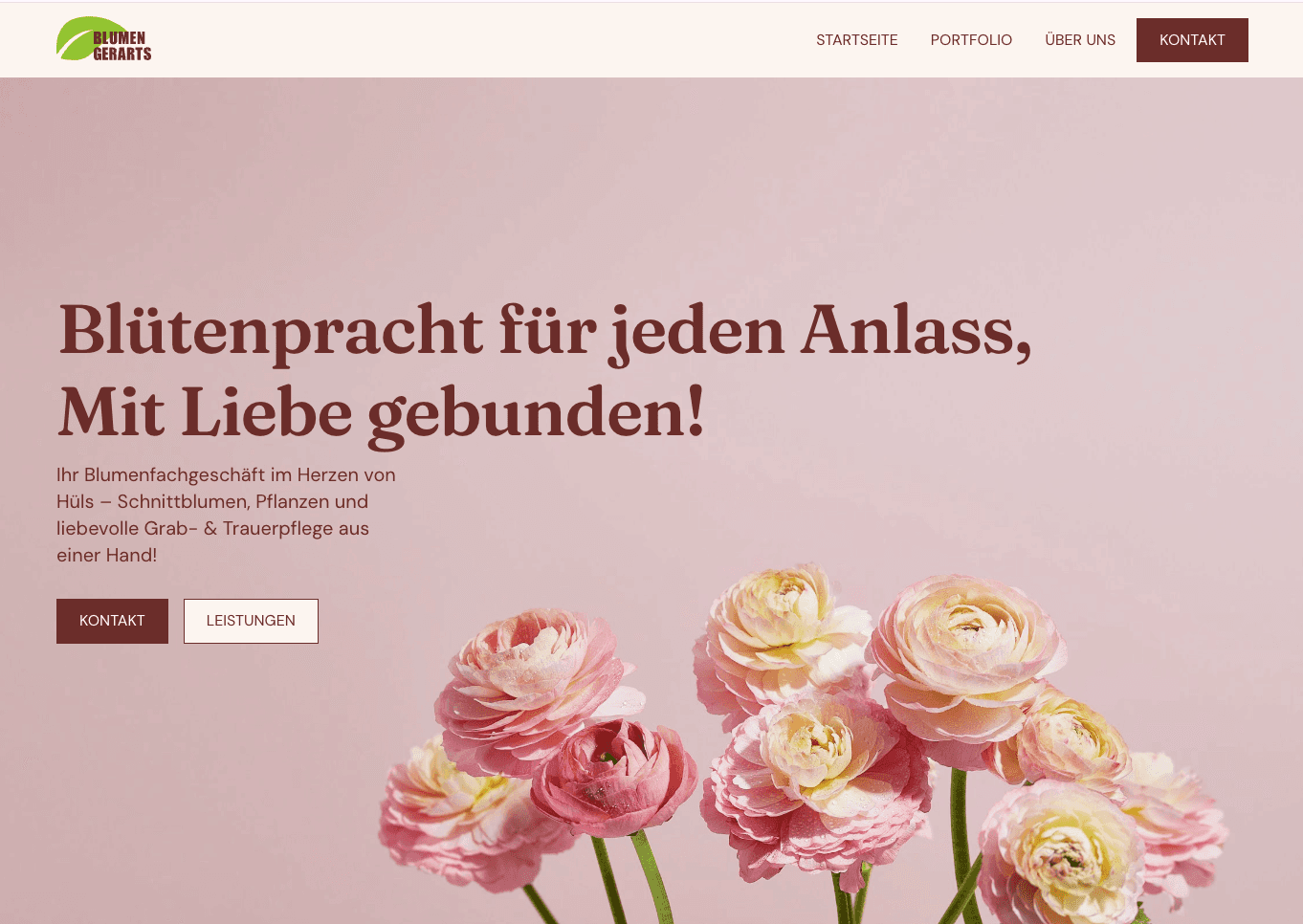 Blumen Gerarts – Ihr Blumengeschäft in Hüls, Krefeld