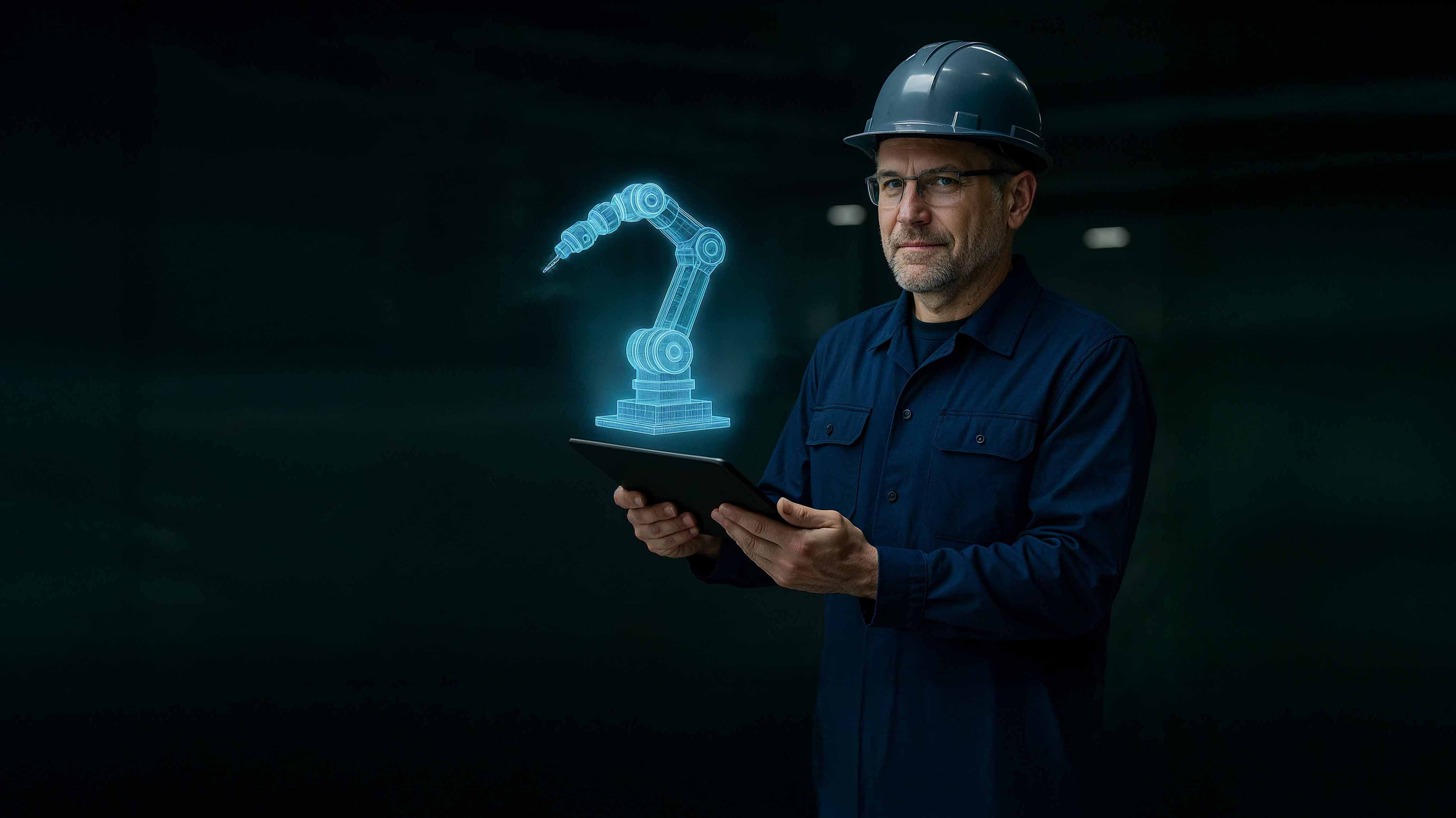 OT Experte mit Hologramm