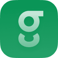 A green backdrop with a bold "G" logo, symbolizing brand identity and recognition.