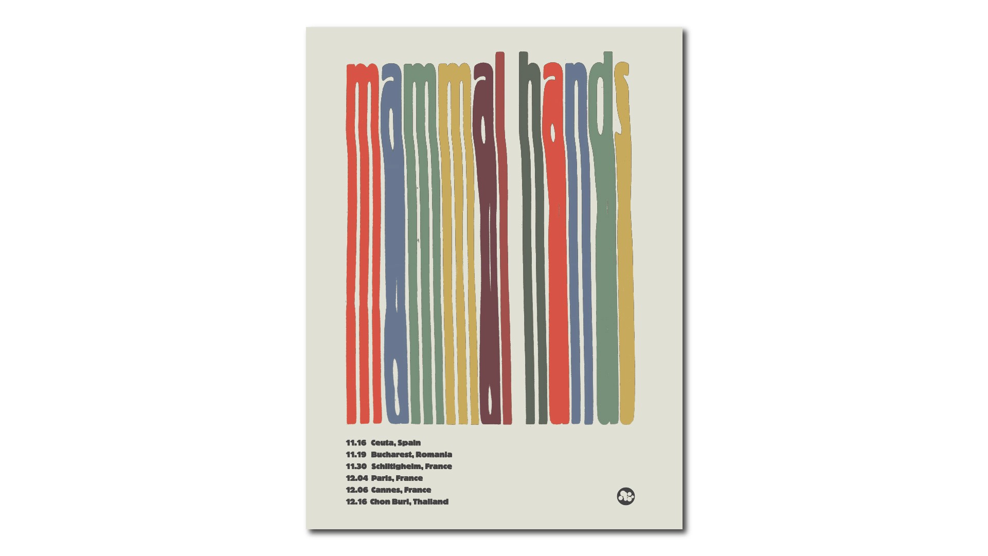 Mammal Hands poster design