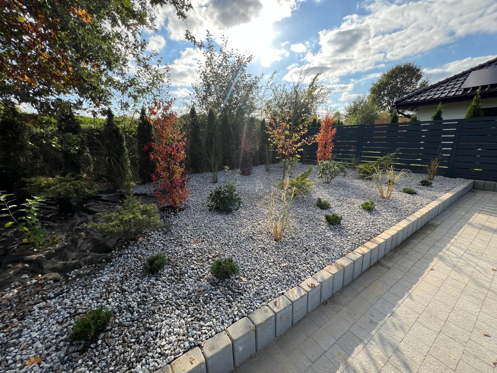 Beautiful landscaped garden with greenery and outdoor design elements.