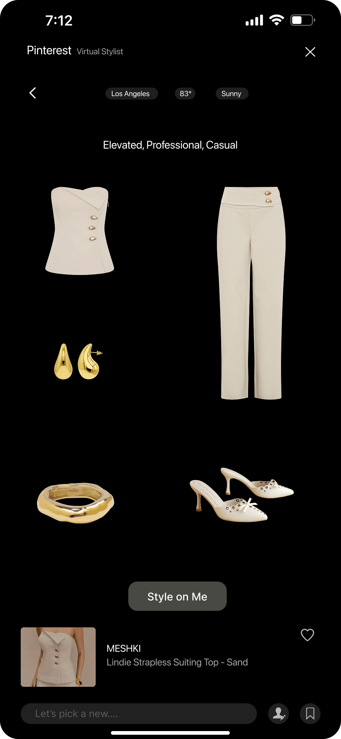 Three frames to show the UI of Pinterest's New Feature UI. A person wearing headphones sits at a desk with a large curved monitor displaying graphic design software, surrounded by a laptop, smartphone, and potted plant, creating a modern workspace setup.