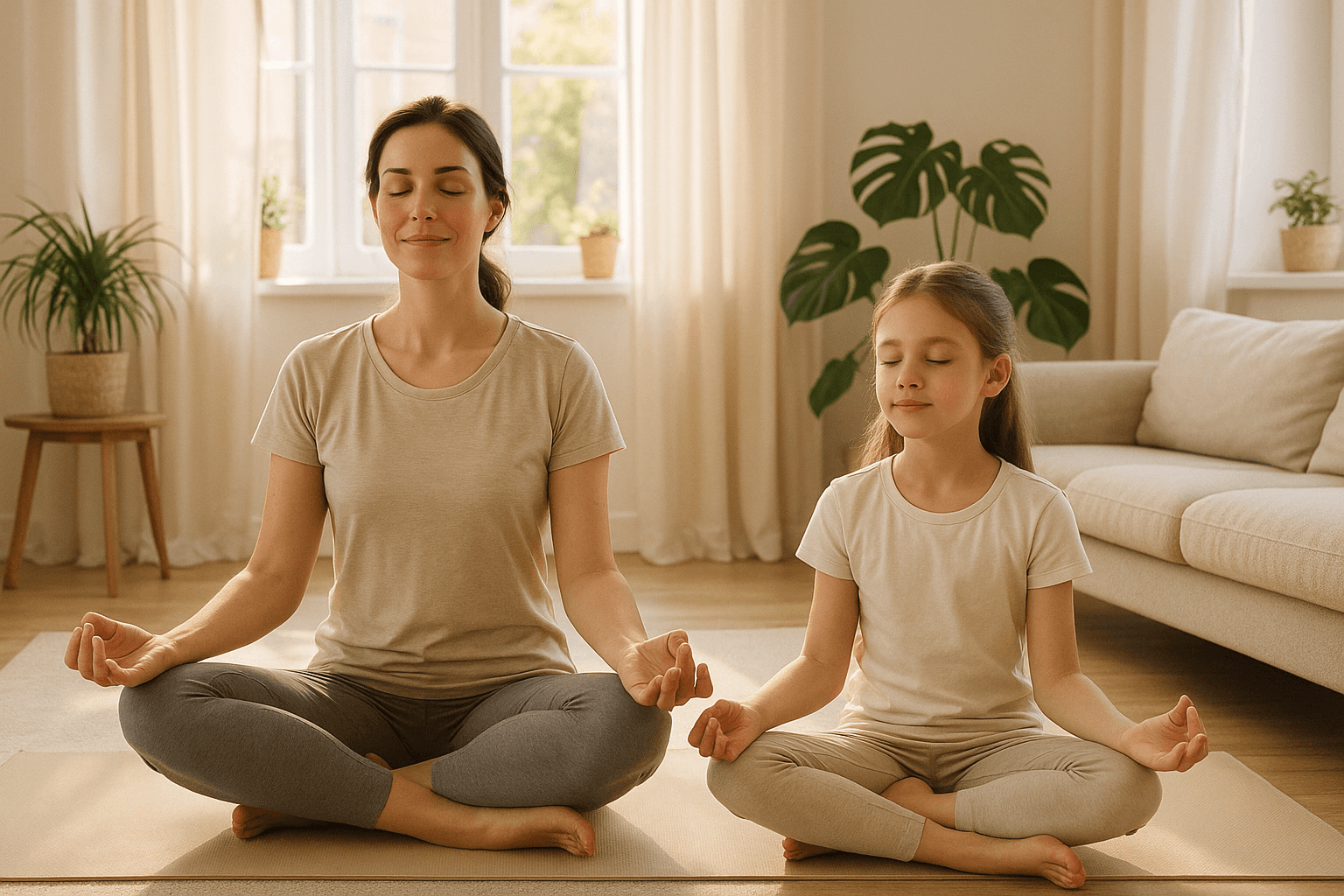 Ratio: 1:1 prompt: Warm, inviting child therapist's office with comfortable colourful bean bags, shelves with toys and books, children's artwork on walls, soft lighting creating safe atmosphere, no people in shot, focus on welcoming environment
