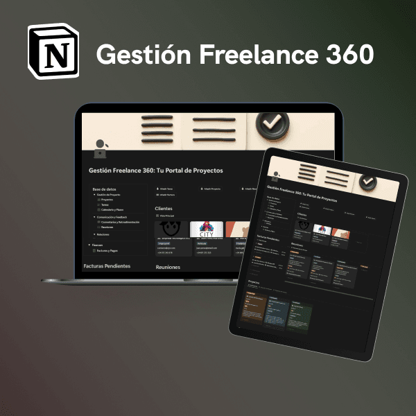 An image showing the Notion template 'Starter Pack' by KinaNotion