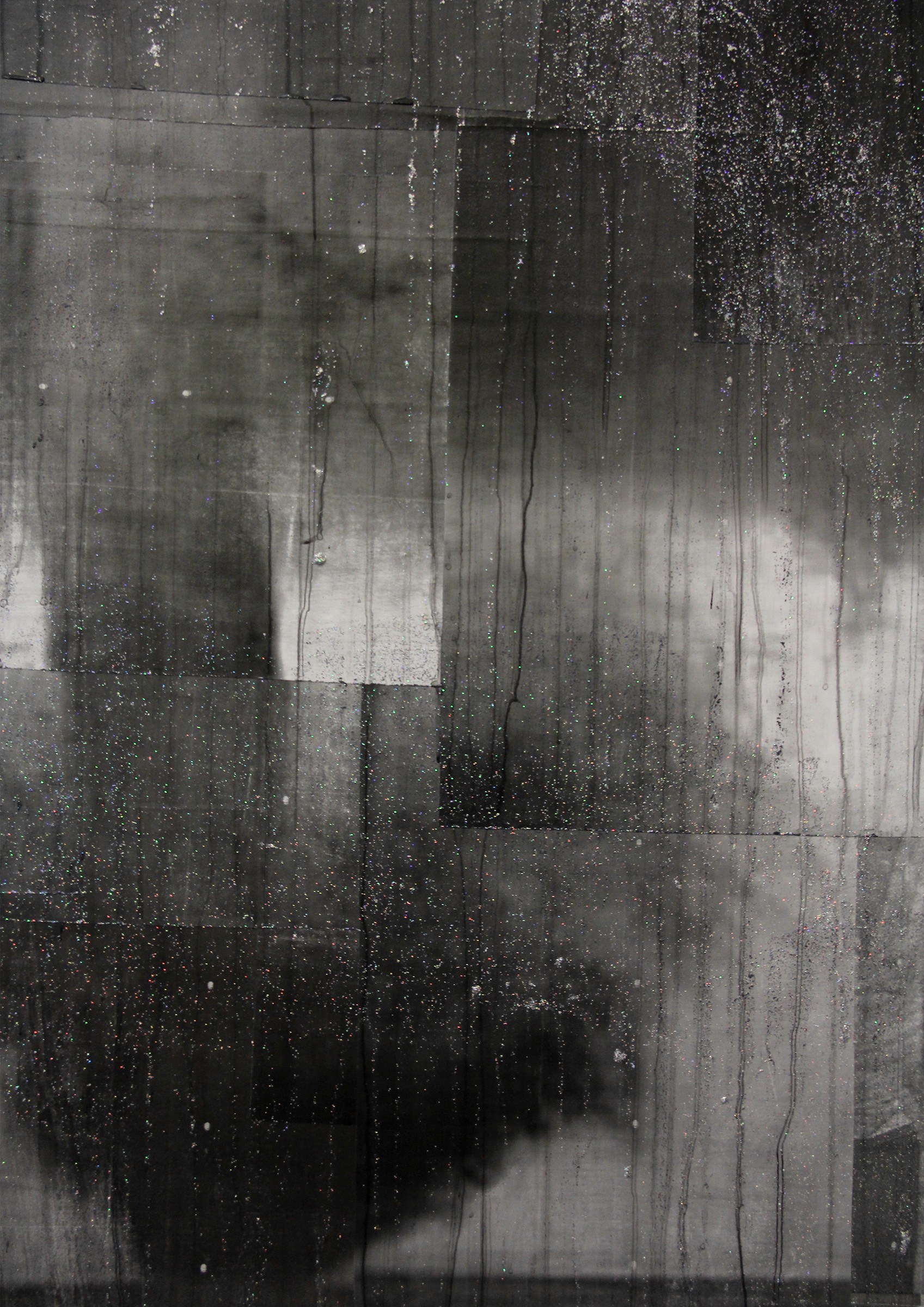 Nicholas Cheveldave artwork collage on canvas