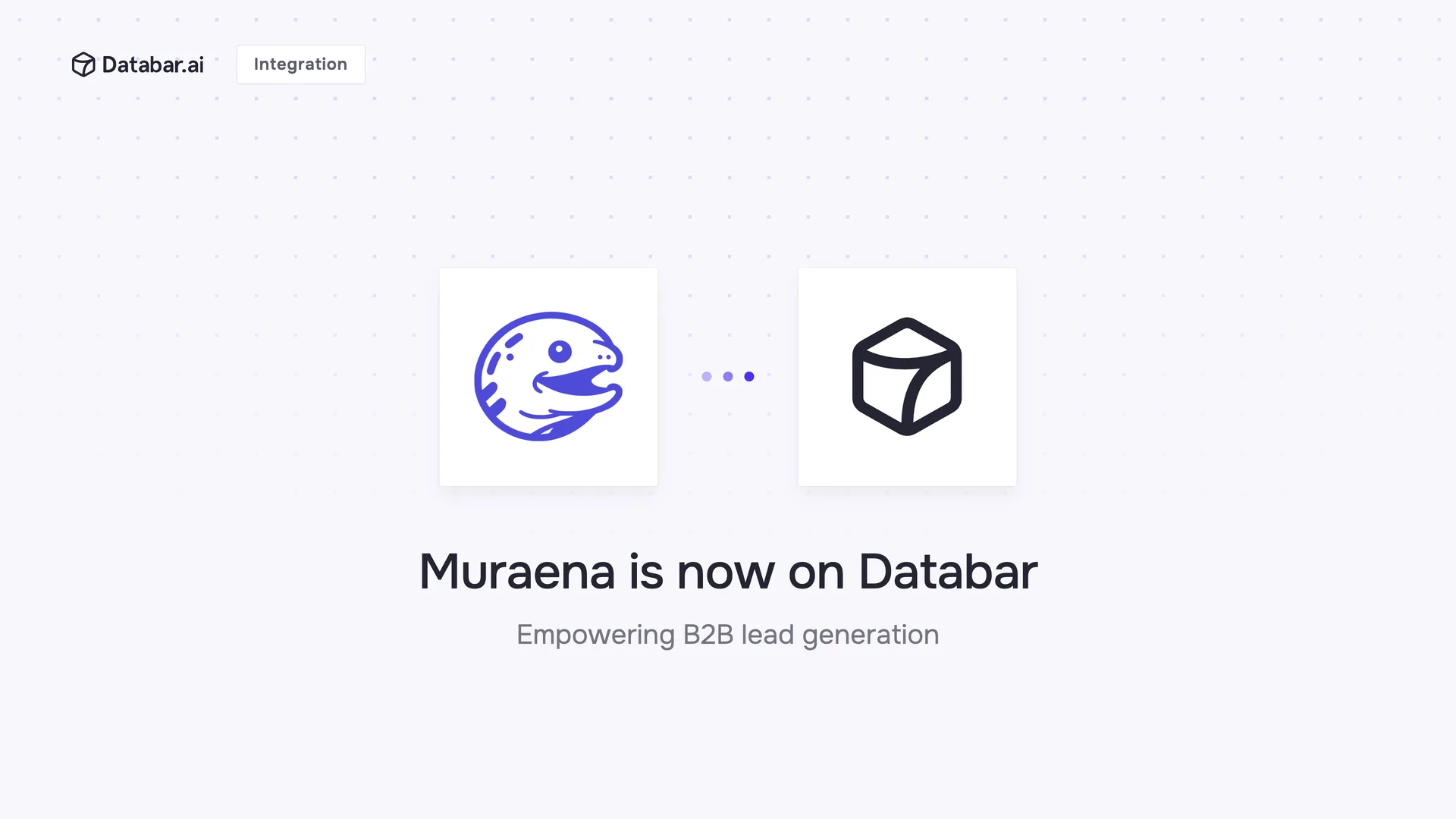 Muraena is now on Databar — integration announcement
