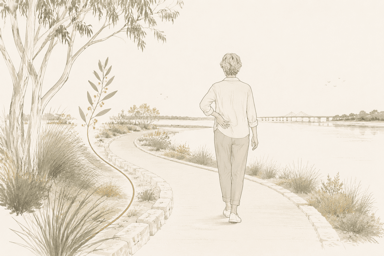 A coastal pathway through native vegetation
