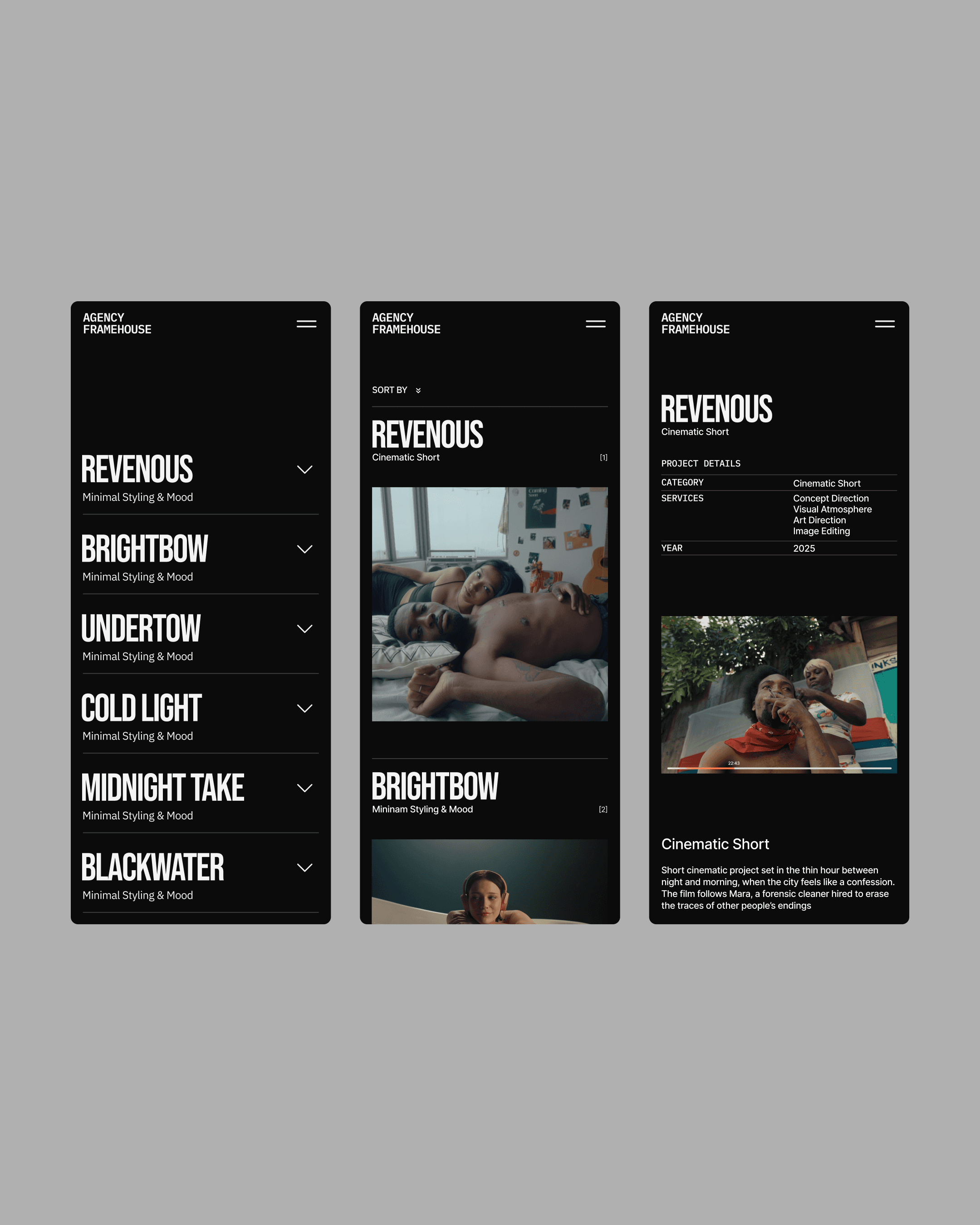 project user interface phone version