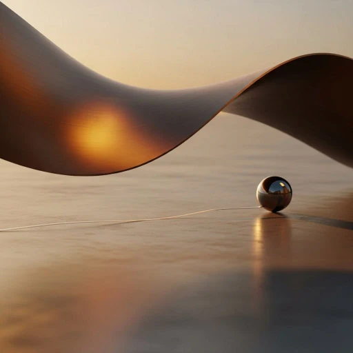 Abstract composition with metallic spheres and flowing golden fabric-like shapes - Energy State Executive Acceleration premium service