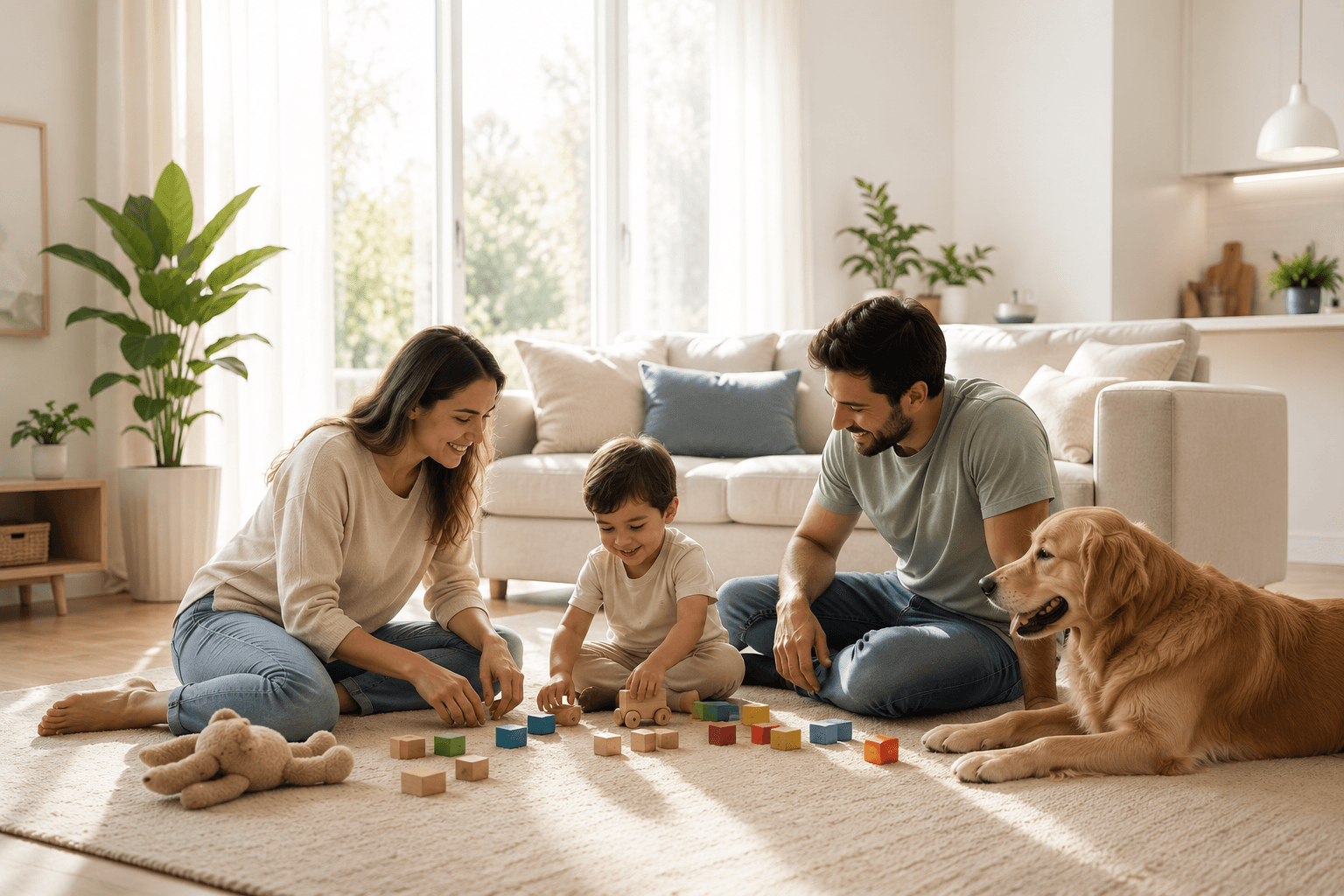 Bright, clean Sparkhome home interior