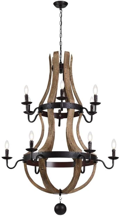 Wine barrel chandelier – A beautifully designed piece, perfect for adding elegance to any space.