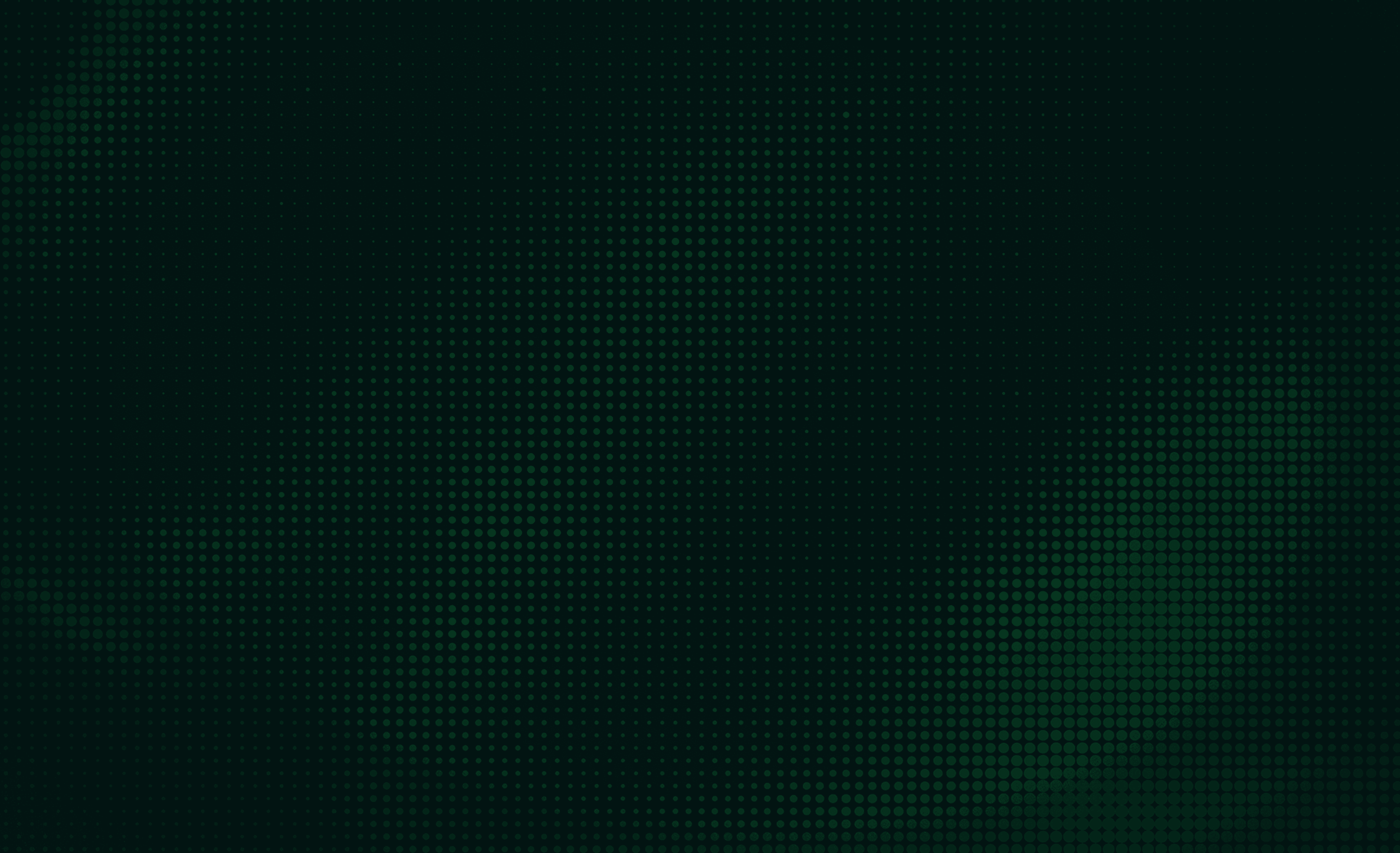  Green abstract background featuring scattered dots in various sizes, creating a textured and dynamic visual effect.