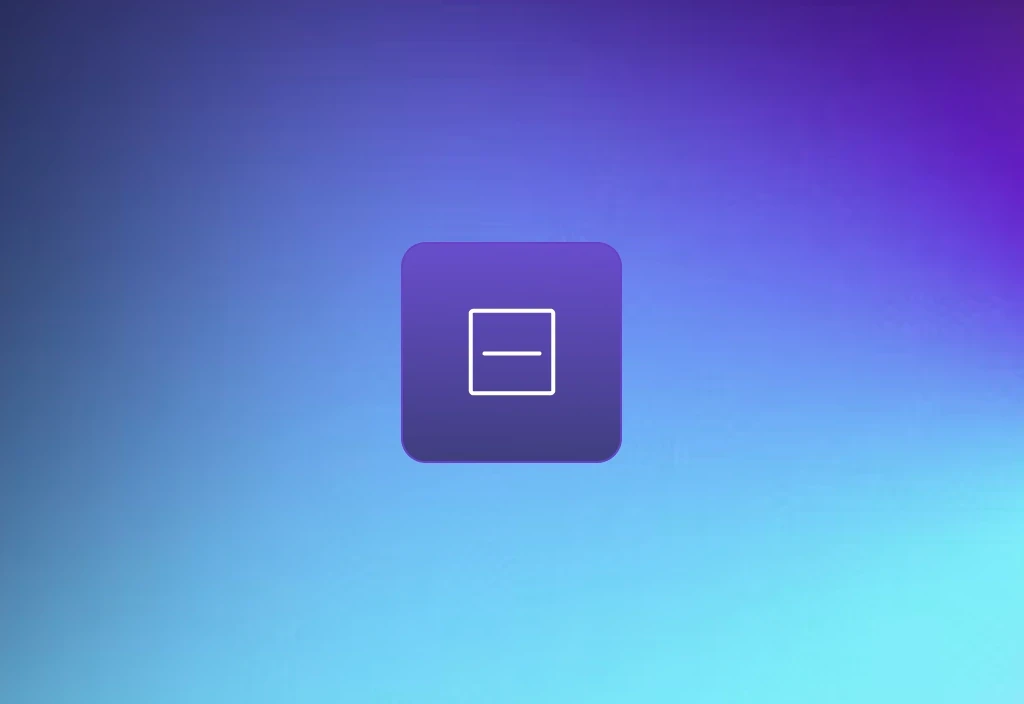Screen Mask button set against a colourful gradient background