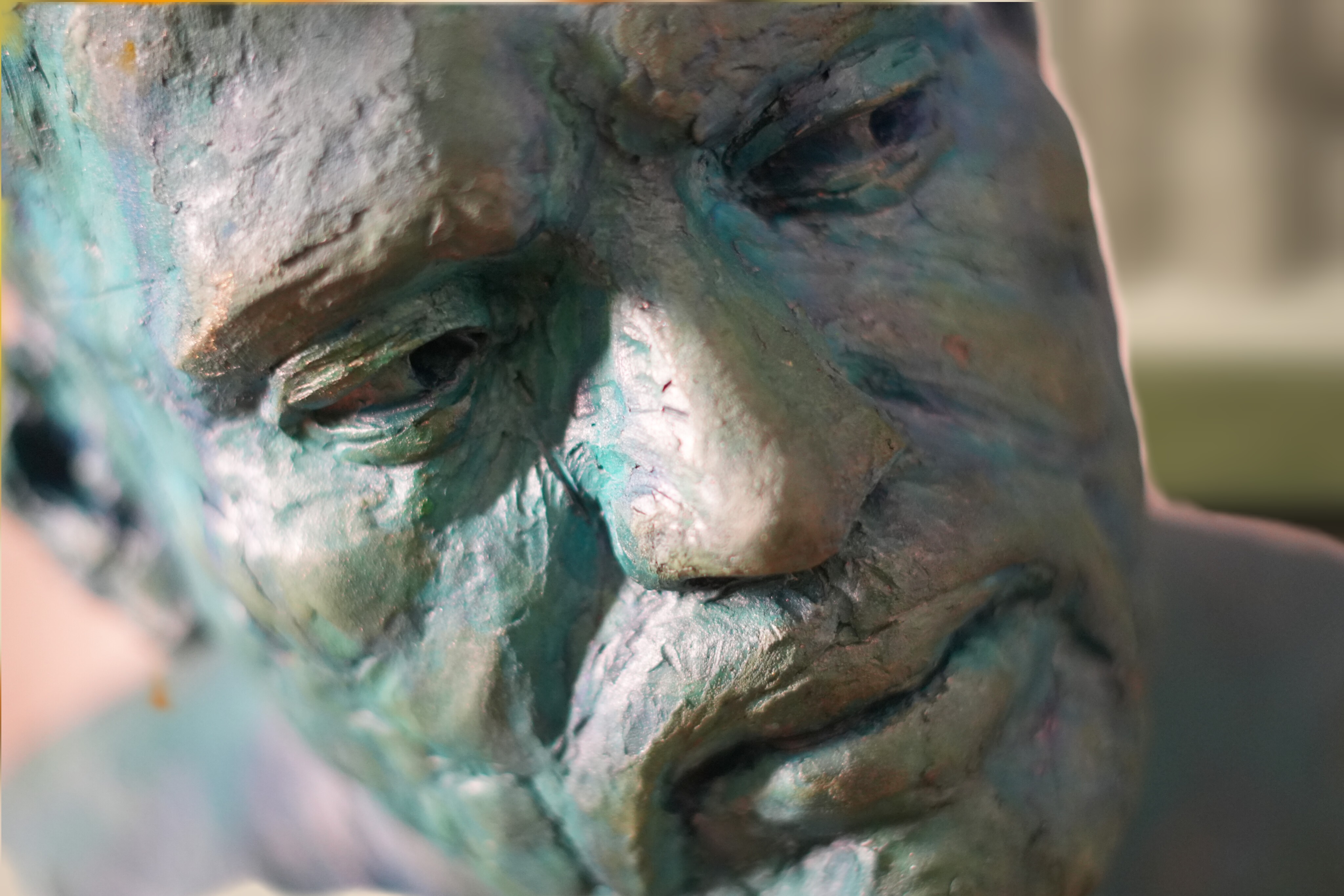portrait sculpture of a man