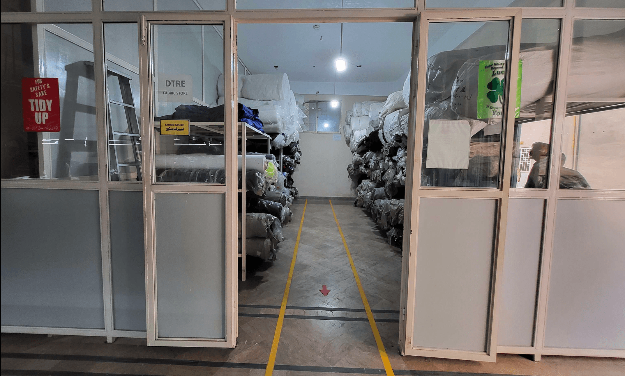 Inside of Pakistani textile factory for Sughran Trading