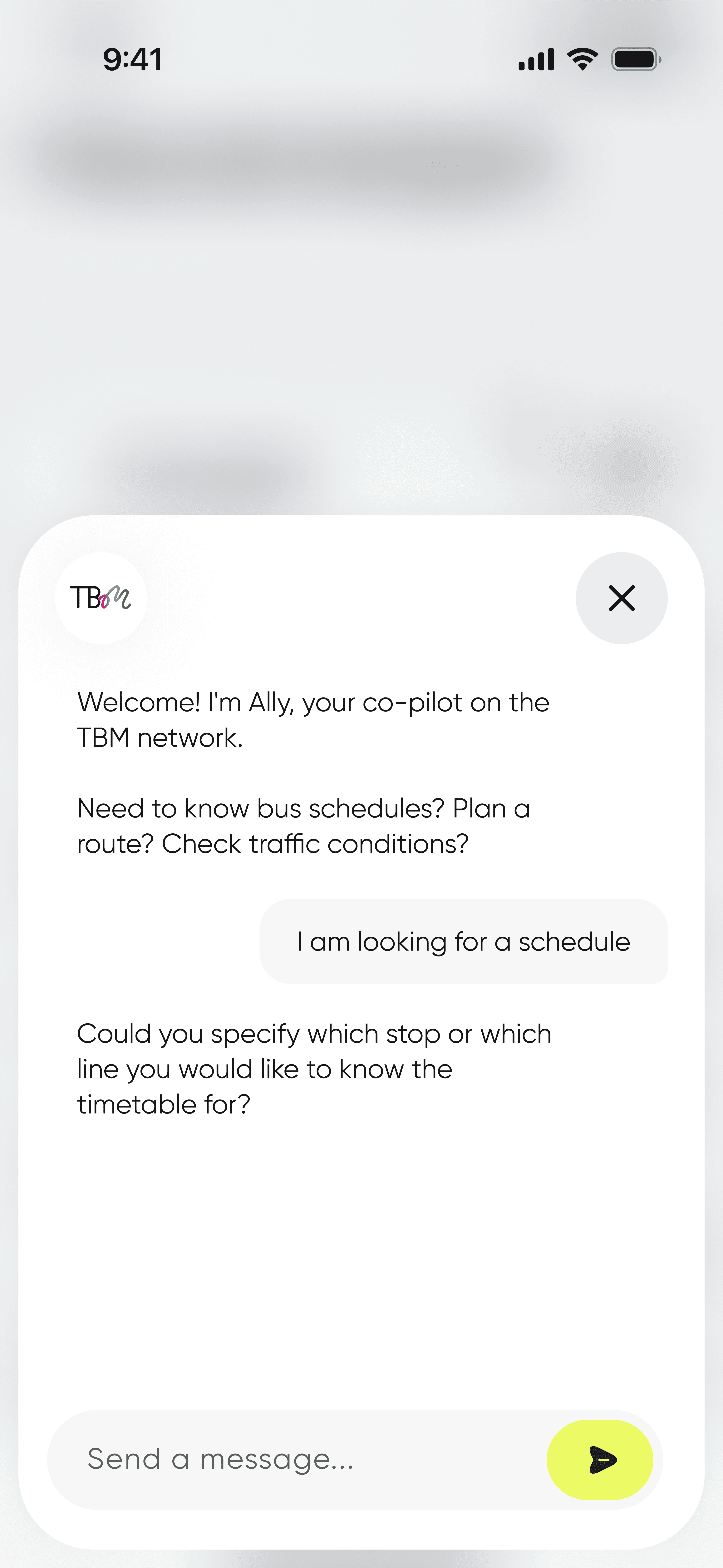 Ally Mobility - Example of integration into your existing app
