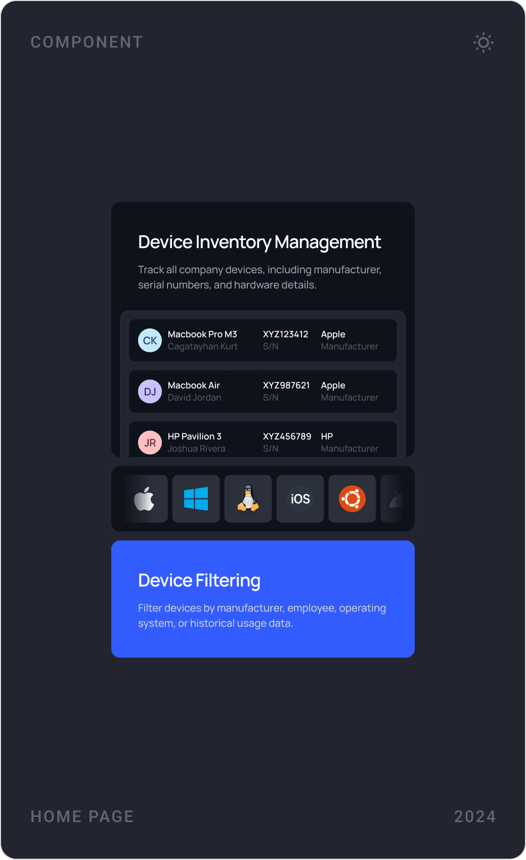 Clean Device Inventory Management Component Design
