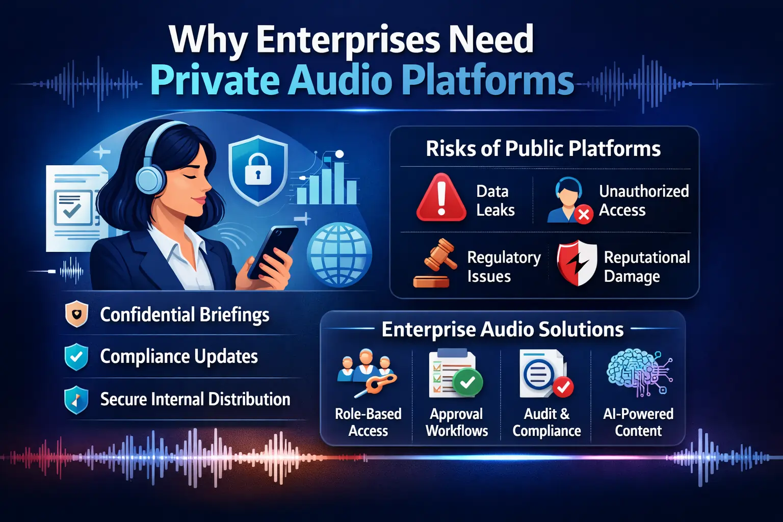 Why Enterprises Need Private Audio Platforms for Security