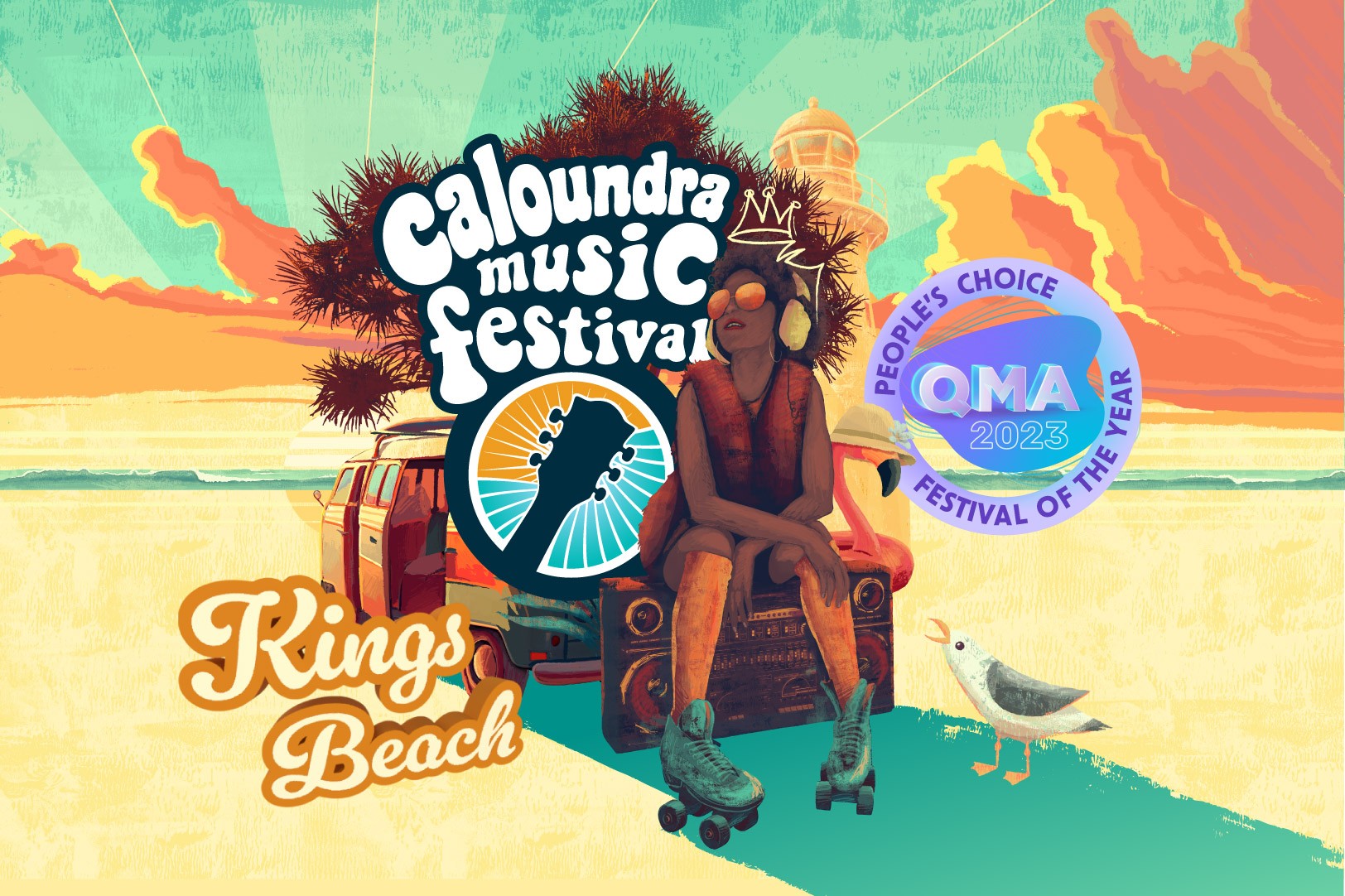 Caloundra Music Festival graphic design and social campaign