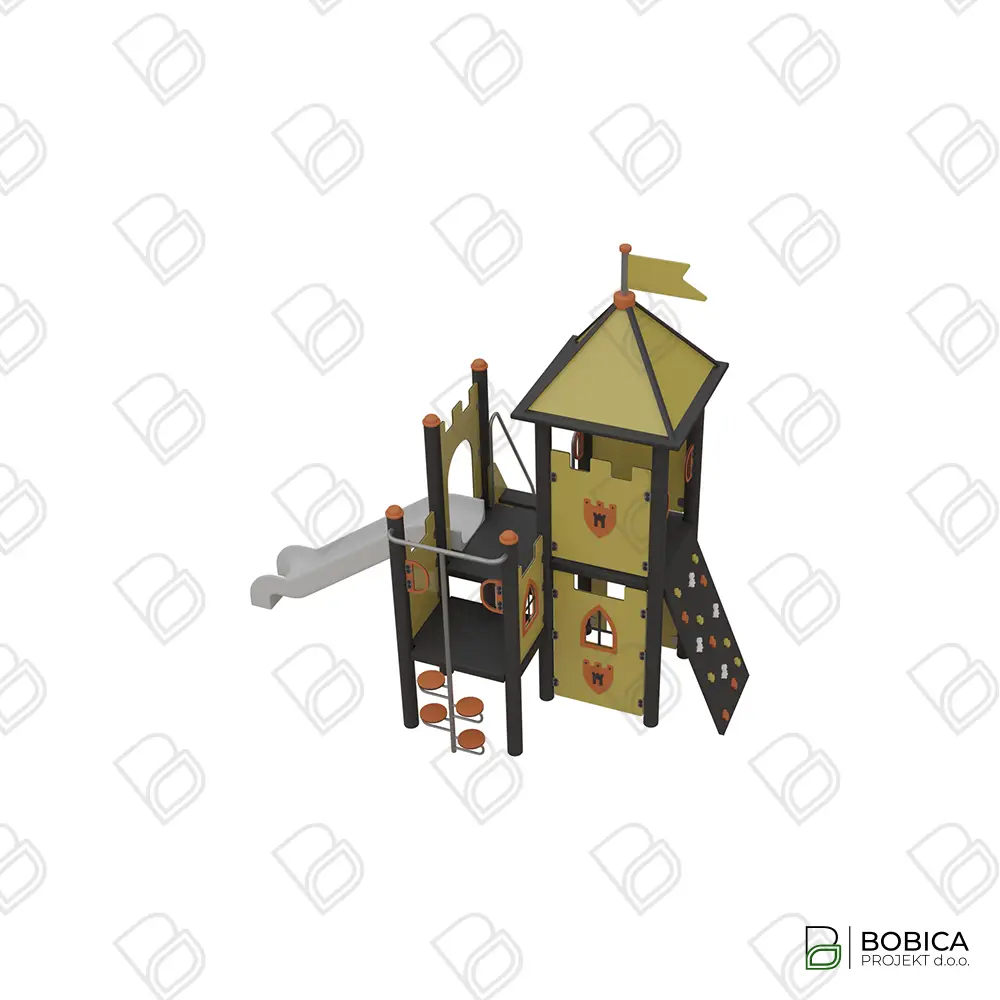 Pristupačno kombinirano igralo u obliku srednjovjekovne kule - "Castle Tower Quest"