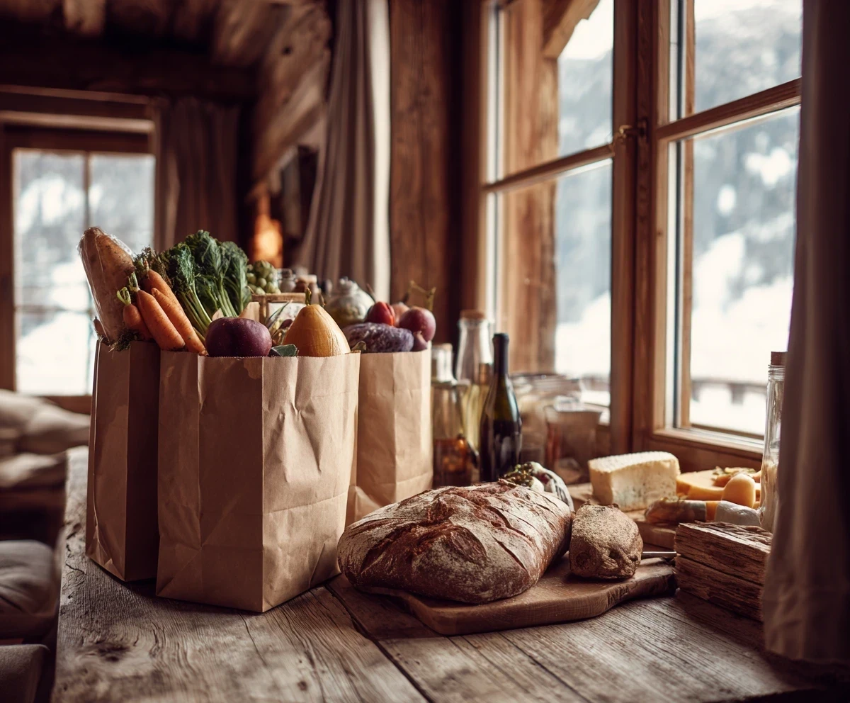 Courses livrées avec produits locaux pour les locataires en séjour