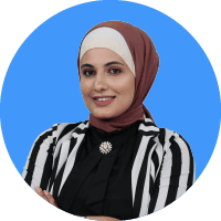 Man and woman discussing project