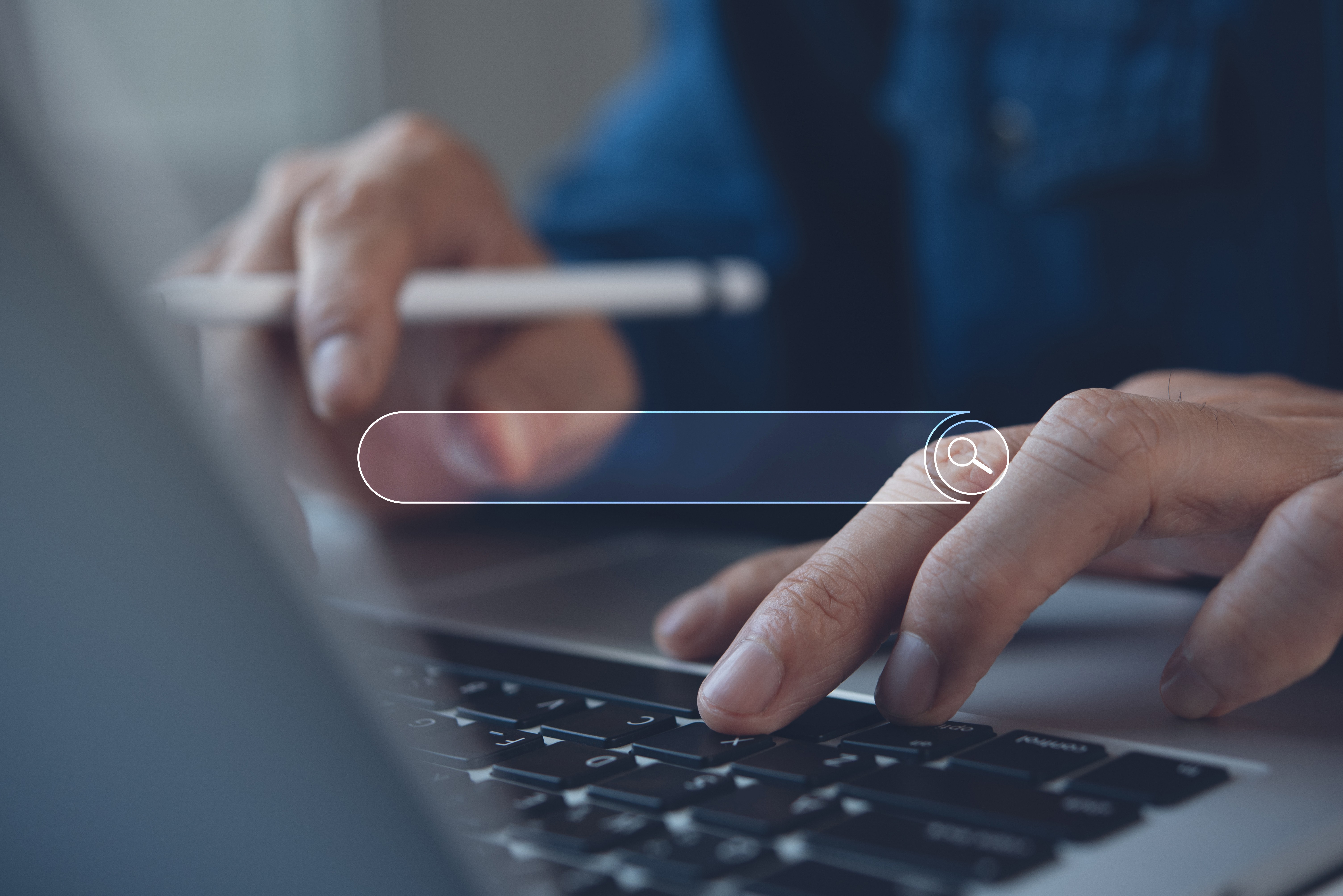Online search bar graphic representing Tampa SEO services strategy