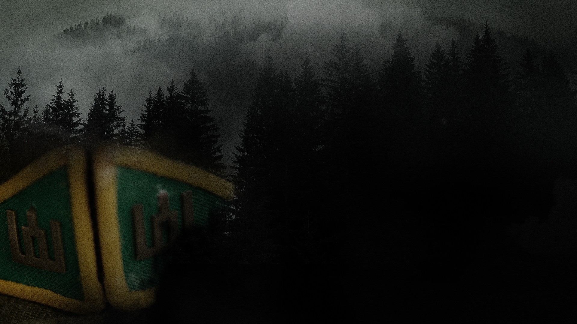 Team working in an office watching at a presentation