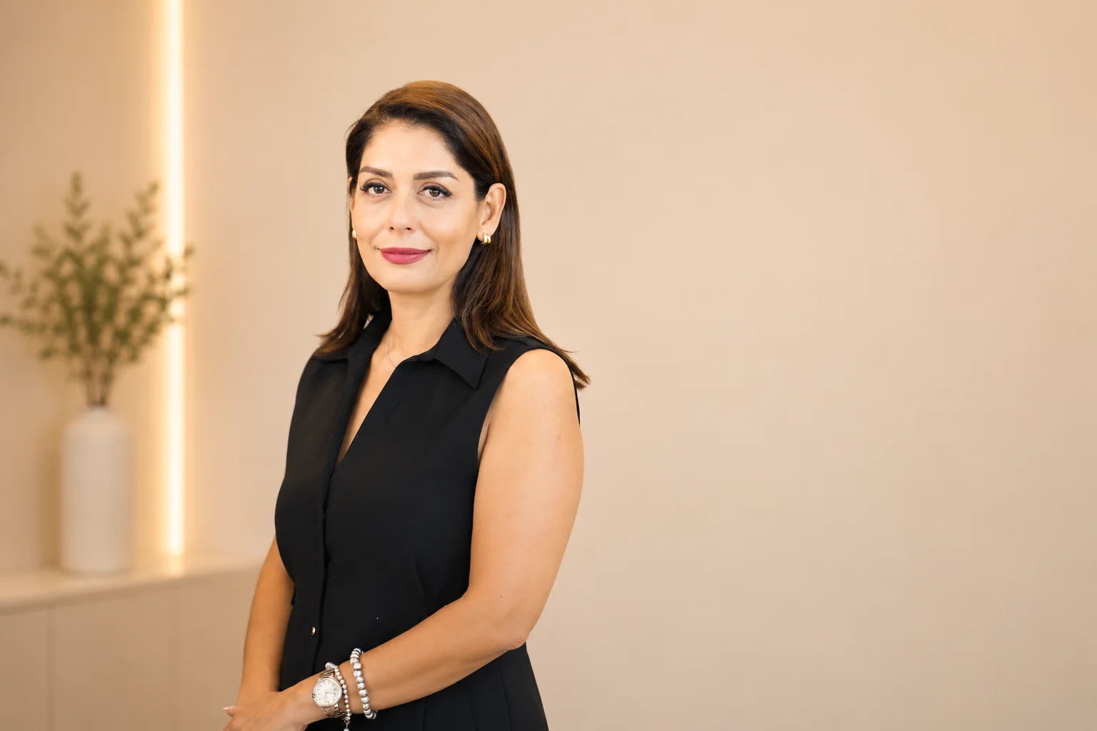 Mitsa Hendinejad at Opal Cosmomed Clinic in Thornhill, Ontario.
