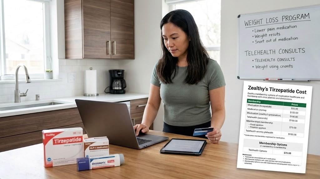 Zealthy tirzepatide cost