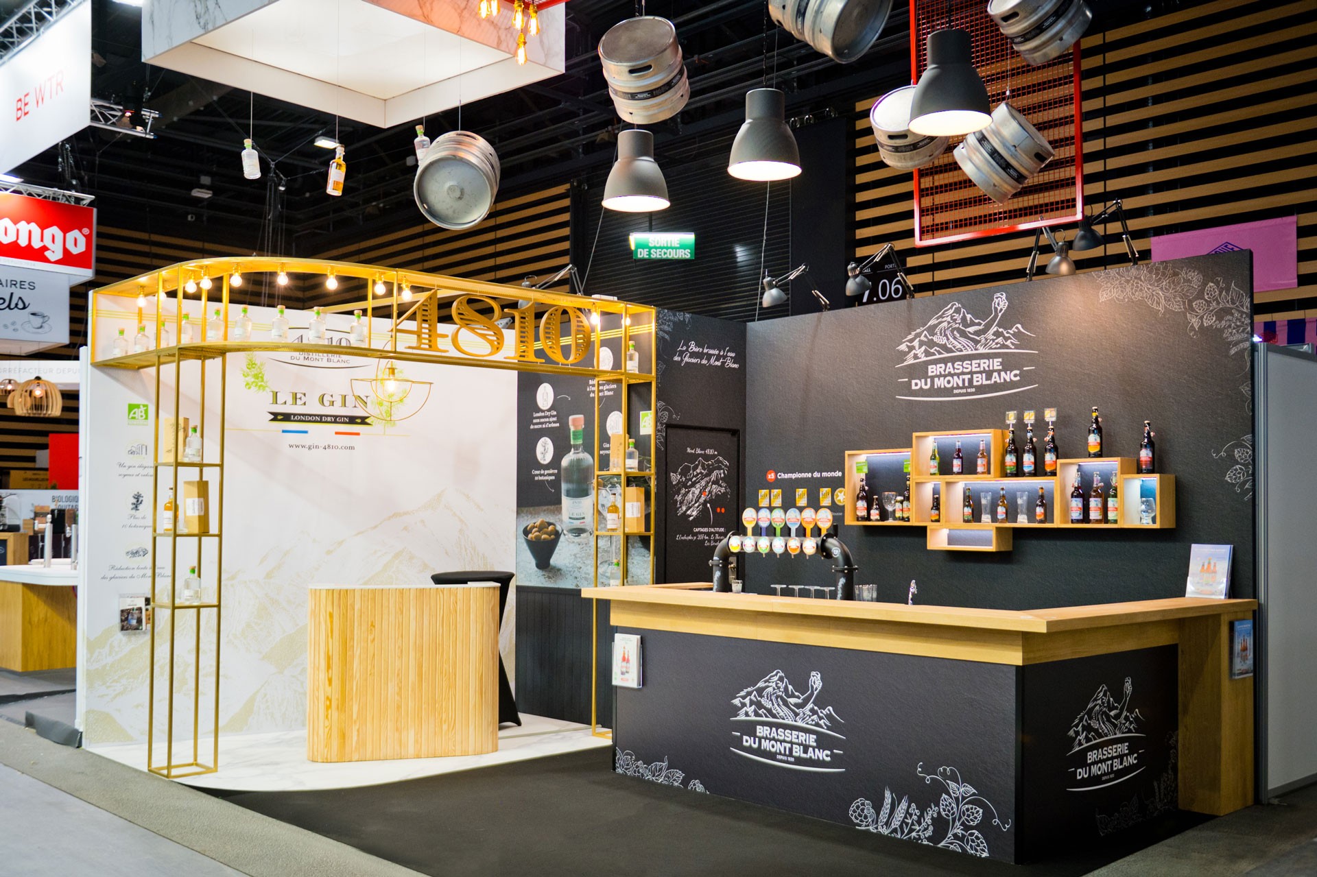 Stand indoor Brasserie du Mont Blanc par Expace