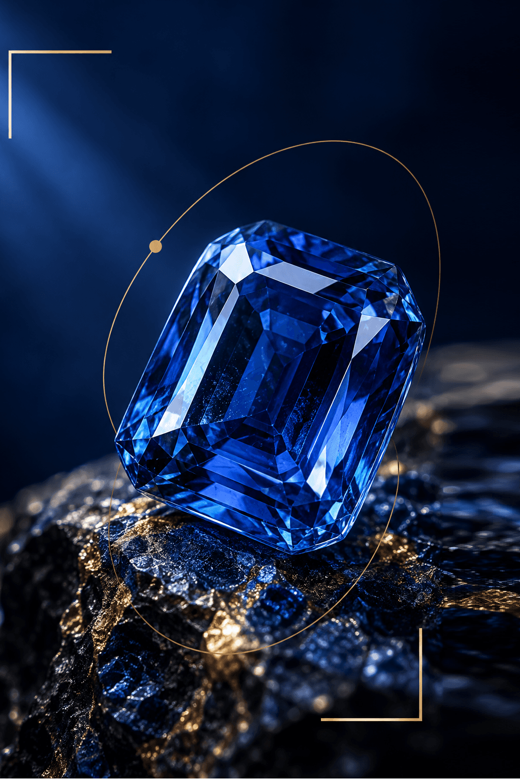 Saphir bleu — photographie principale