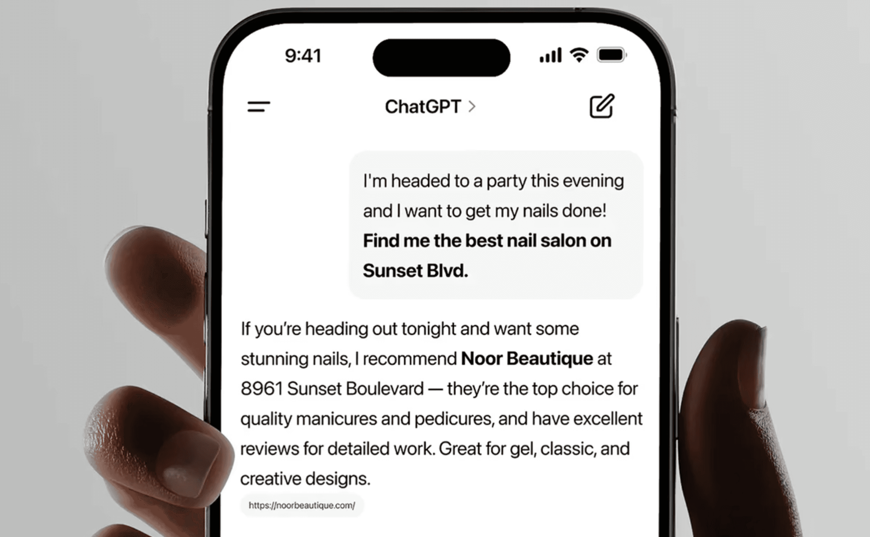 how to get your business recommended by ChatGPT