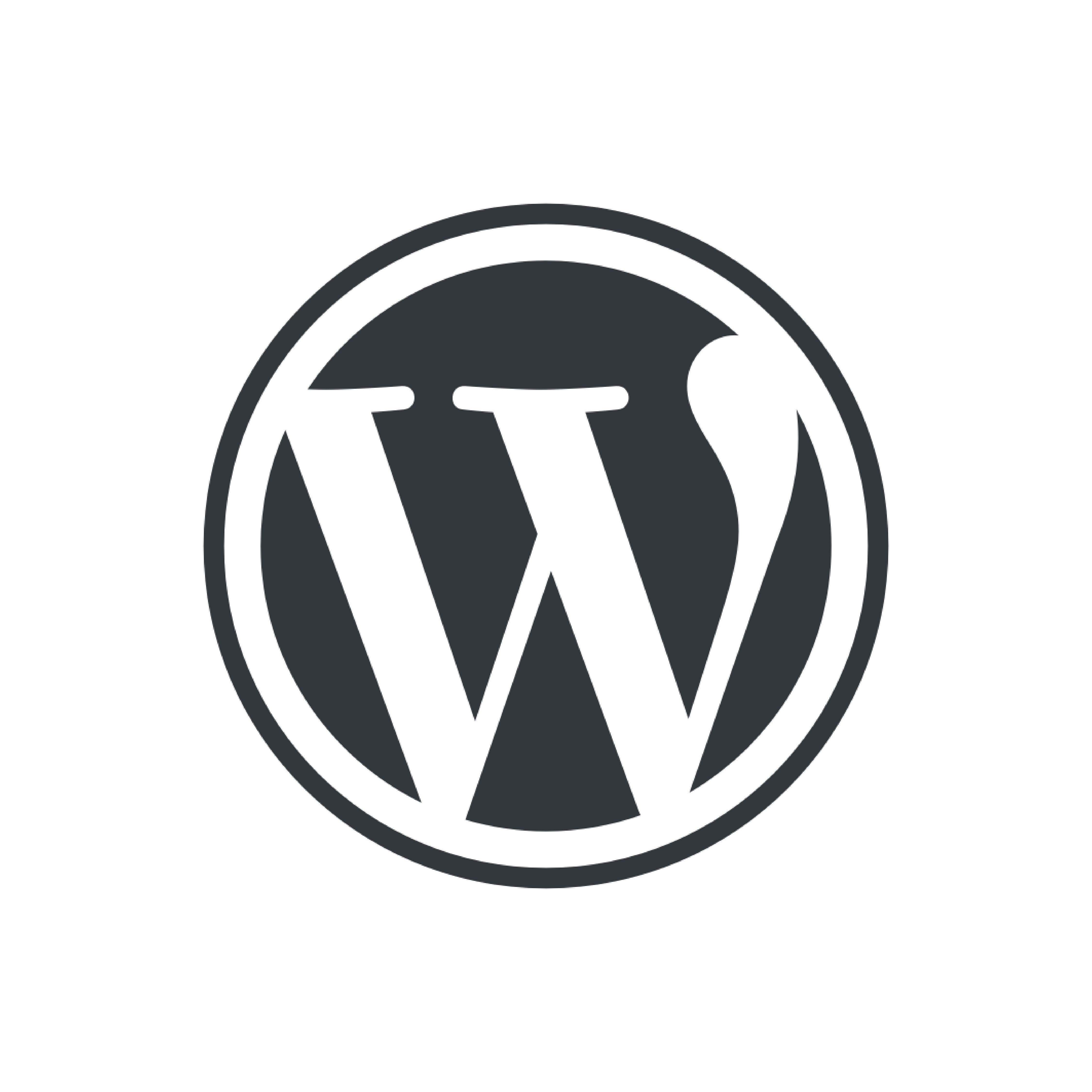 WordPress logo, ideal for Casa Verde framer template integration.