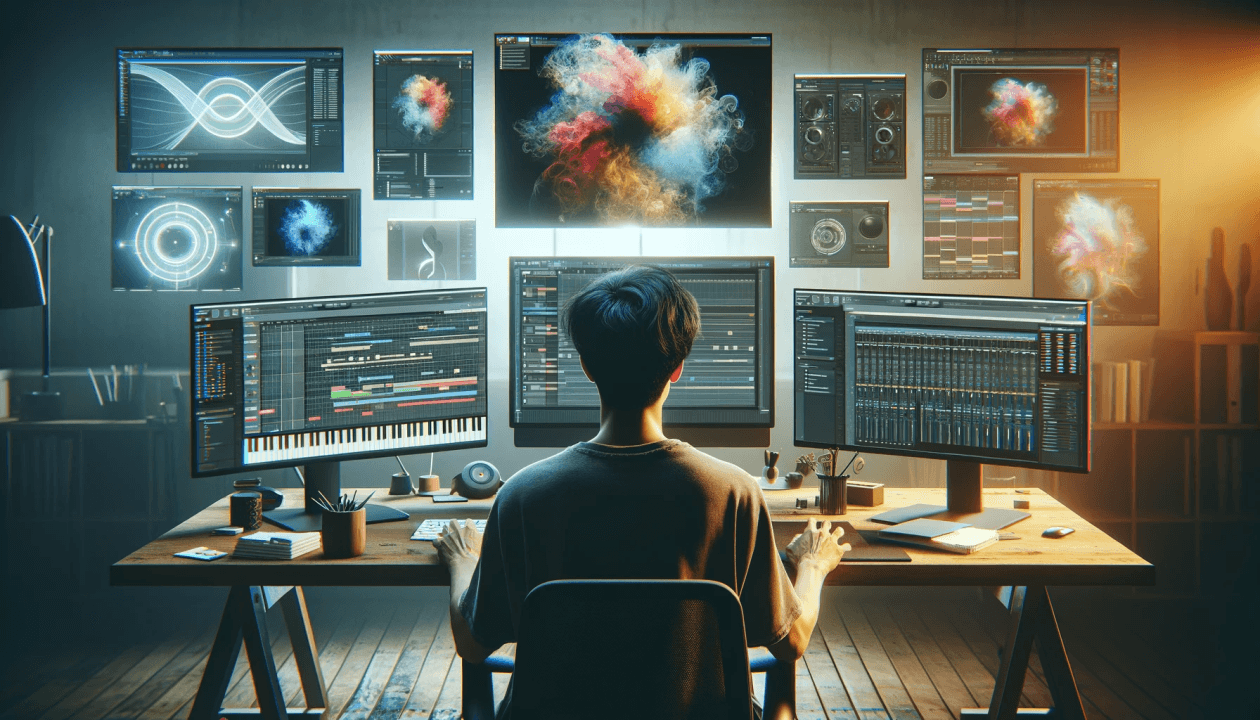 man making music - AI Music Arrangers