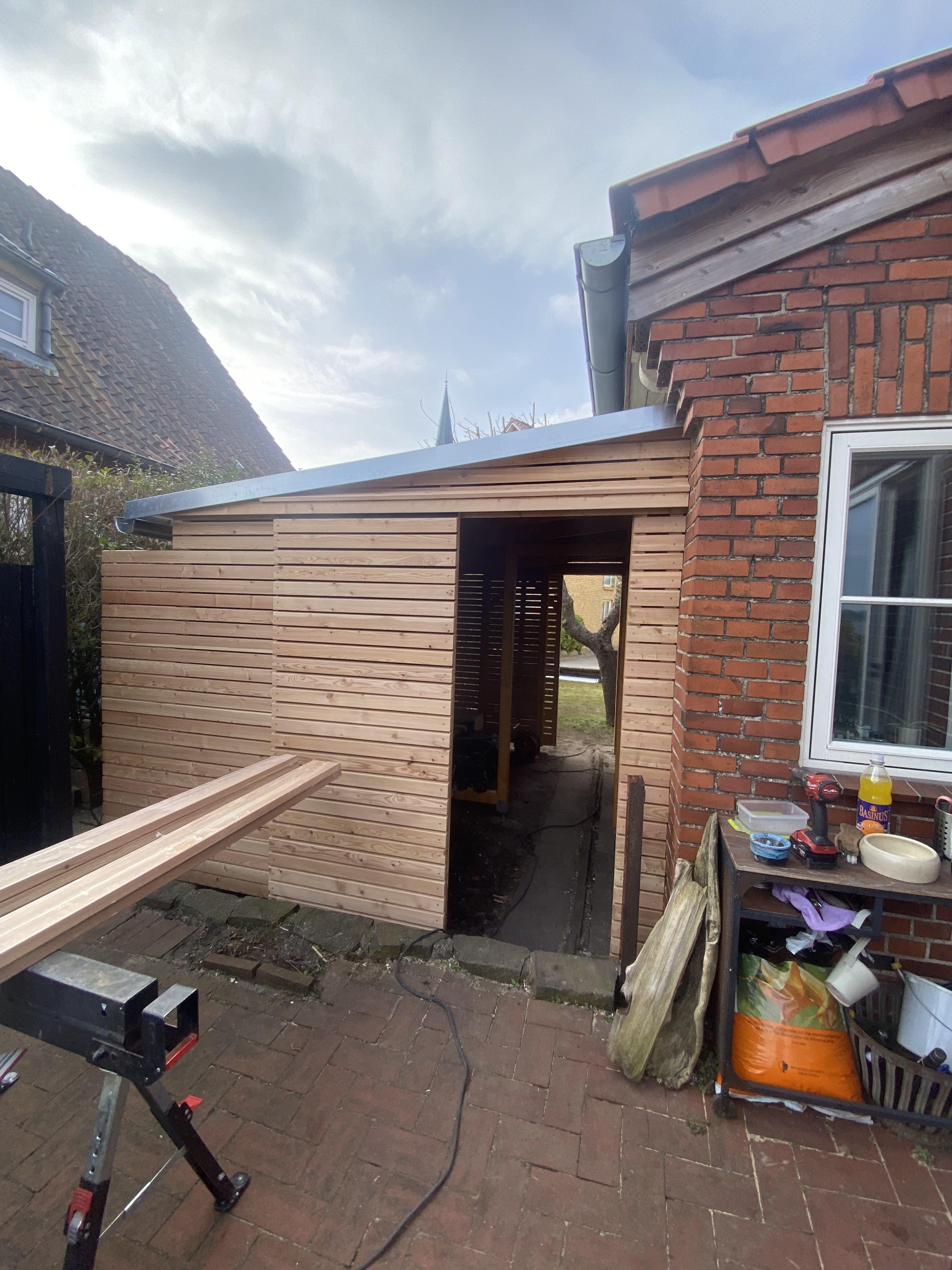 Geräteschuppen aus Holz Neubau