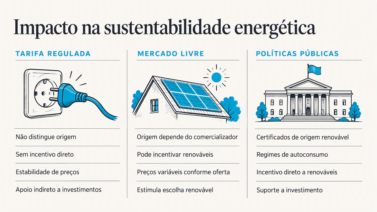 O impacto da tarifa regulada na sustentabilidade energética — overview diagram
