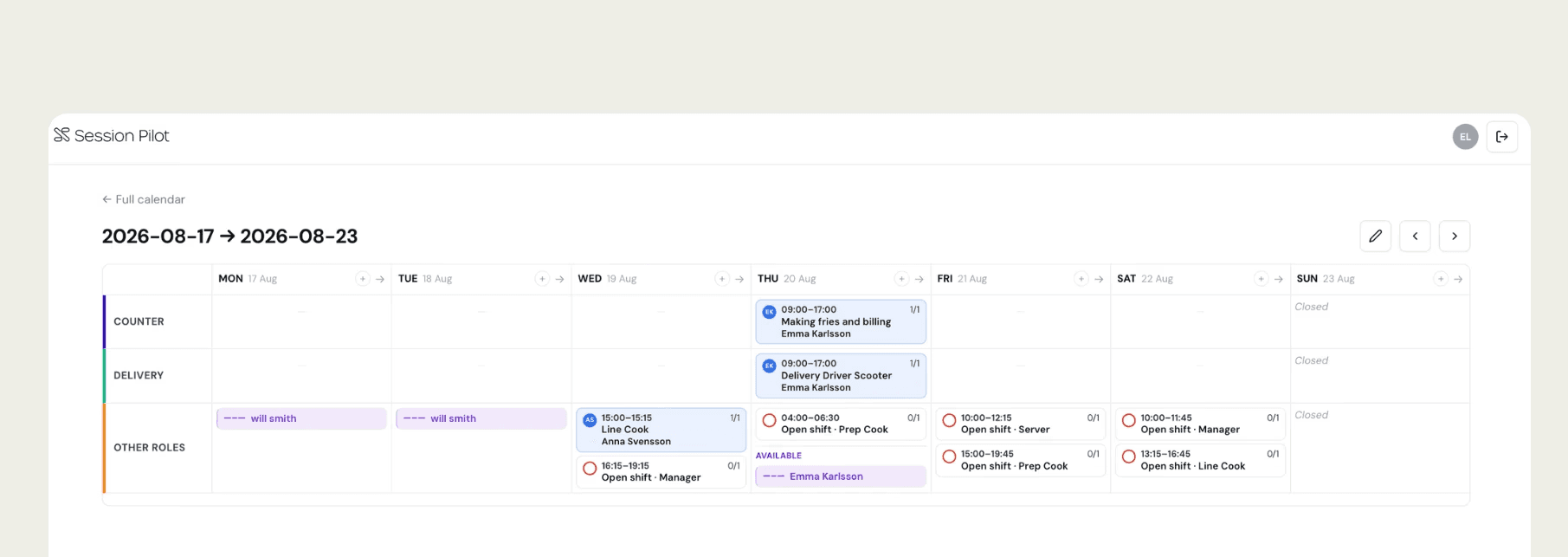 Interface of automation