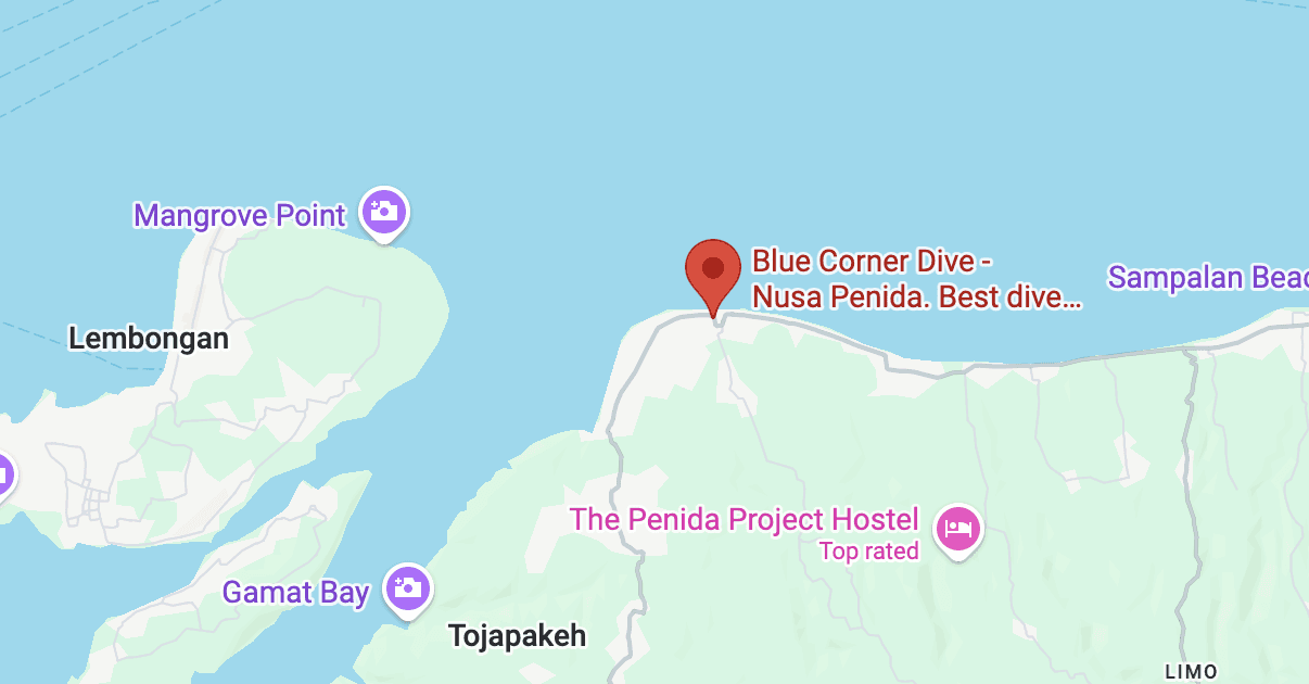 Blue Corner Dive scuba diving center nusa penida bali indonesia shop location