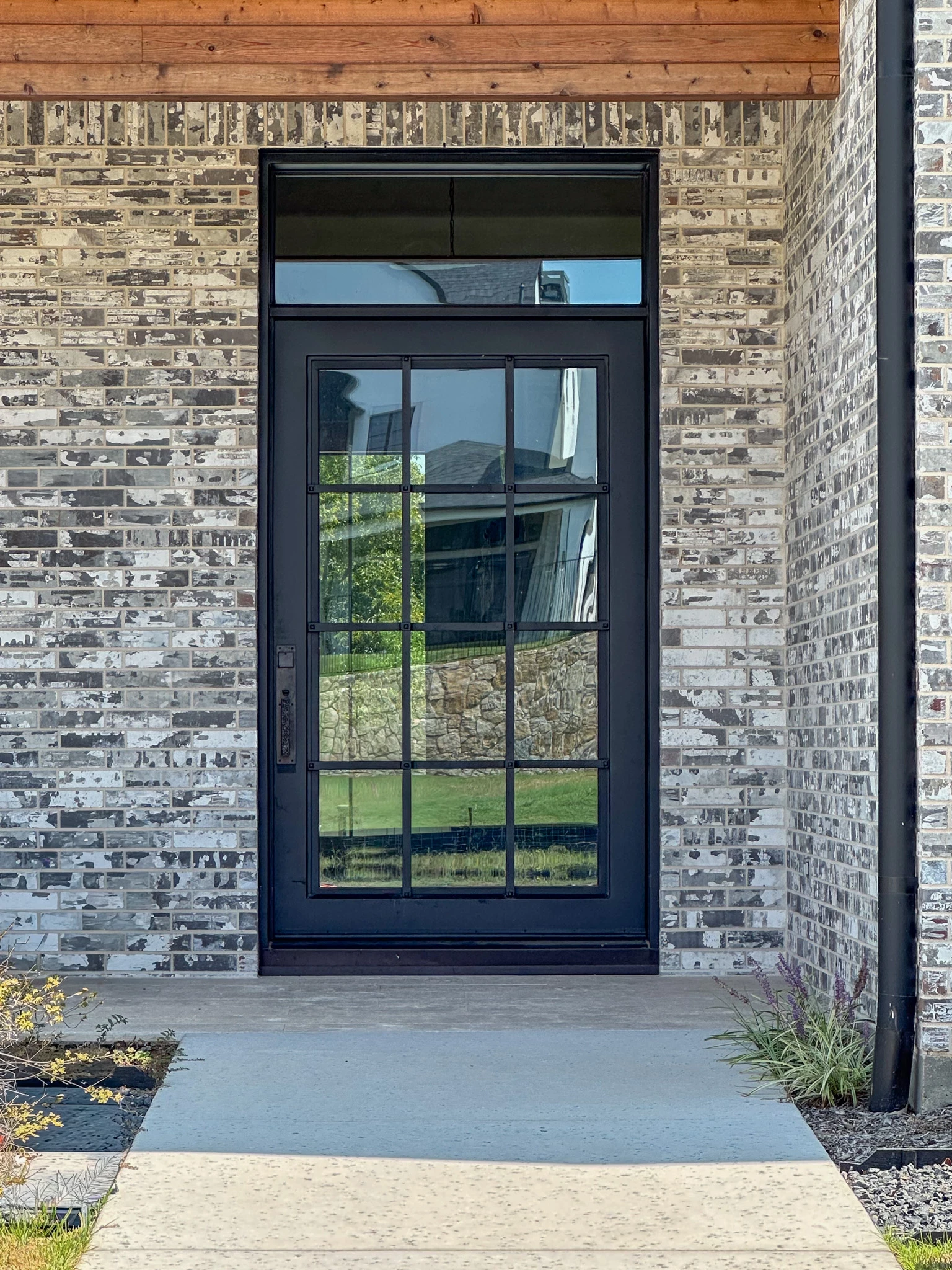 Traditional wrought iron double doors by M2 Metals Iron Doors DFW