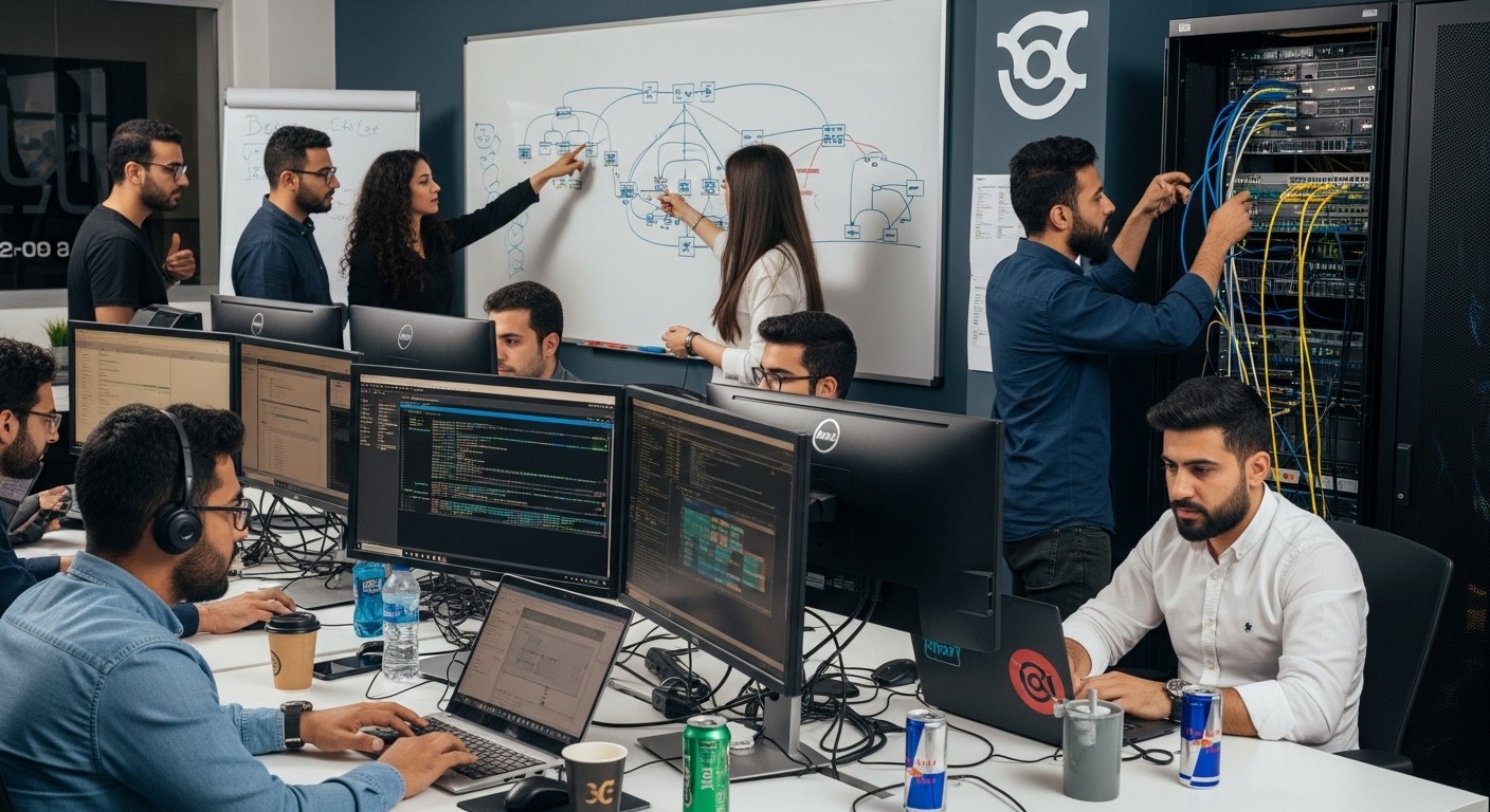 A hand with palm facing forward covered in paint.