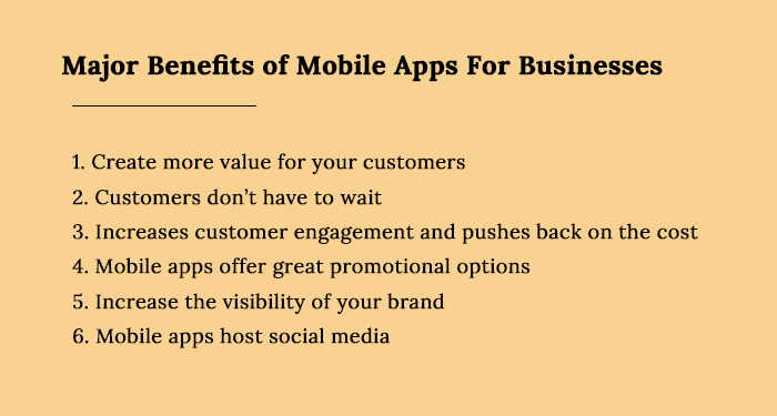 Major Benefits of Mobile Apps for Businesses