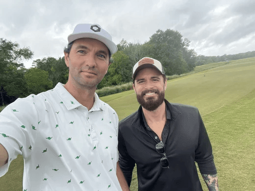 Tom and Steve Ruhl at the Fuel Relief Fund Golf Tournament