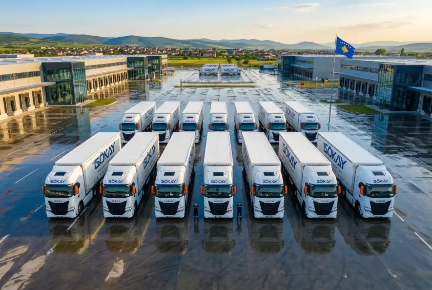Gökay Transport uluslararası nakliye hizmet ağı haritası — Türkiye’den 14 ülkeye karayolu güzergahları