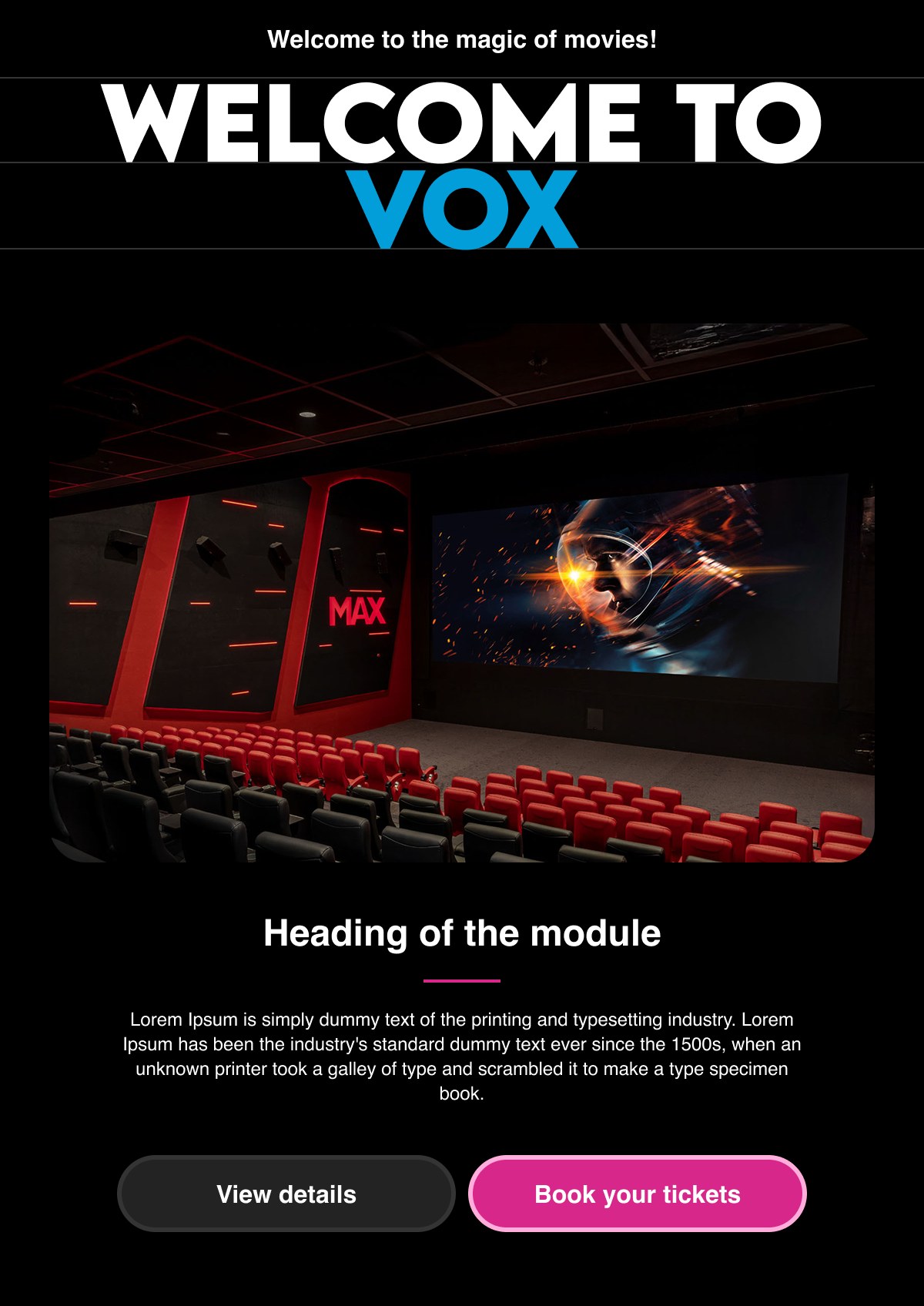 Welcome module