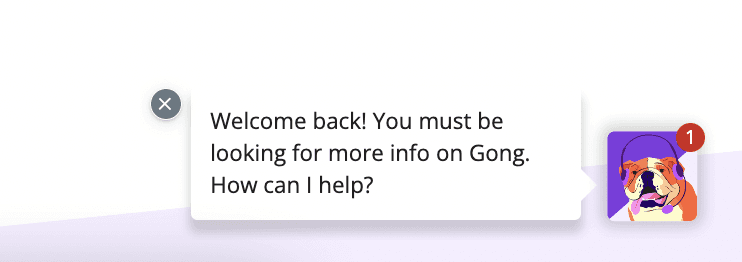 Opening Spiel for Chat Support Example - Gong