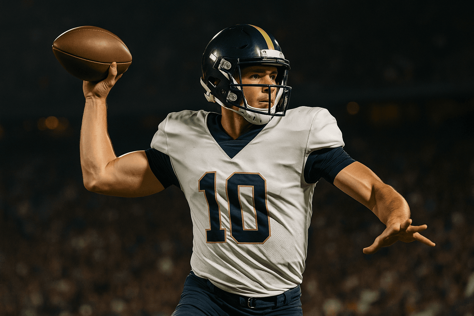 American Football match in action