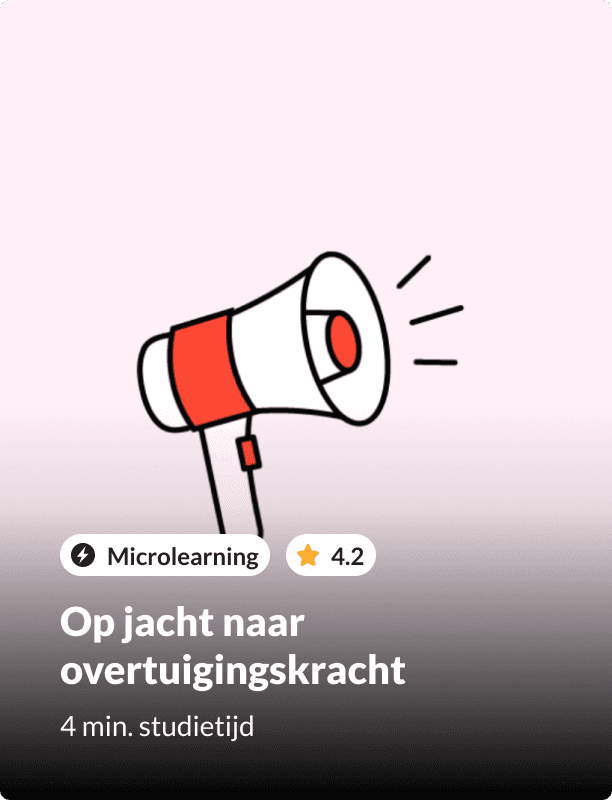 Learning: Op jacht naar overtuigingskracht