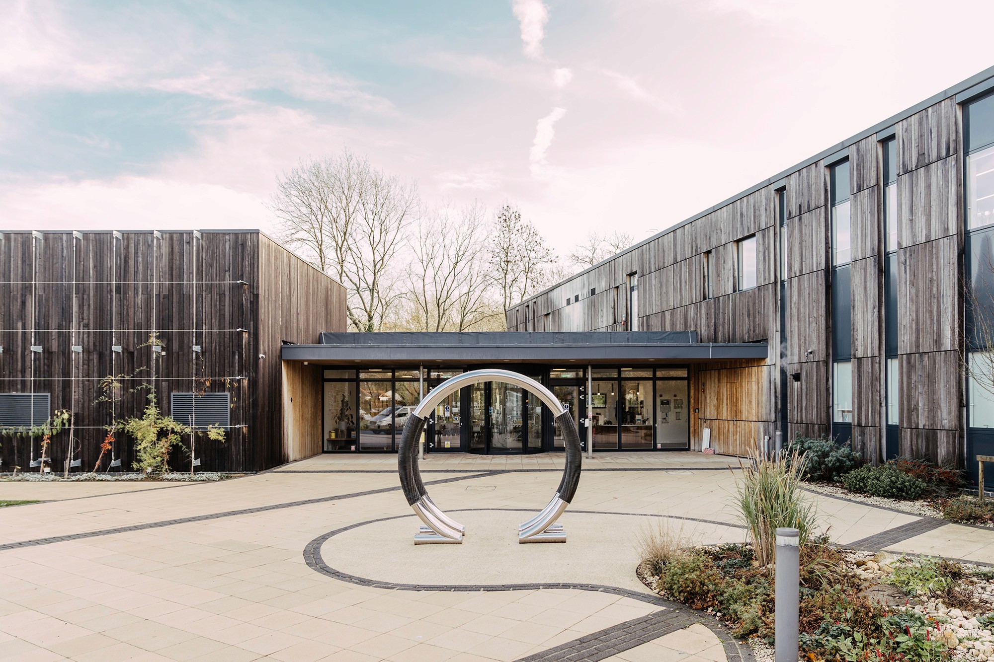 Outside photo of the Wood Centre for Innovation